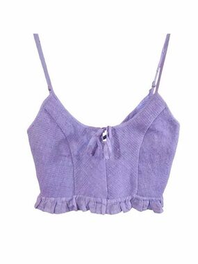 Urban Outfitters Janae Purple Corset Top - Medium